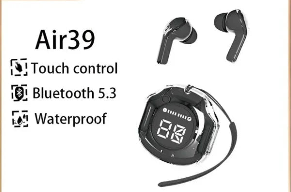 Air39 With Pouch High Quality Sound – Bluetooth 5.3 (colour Random) Main Image