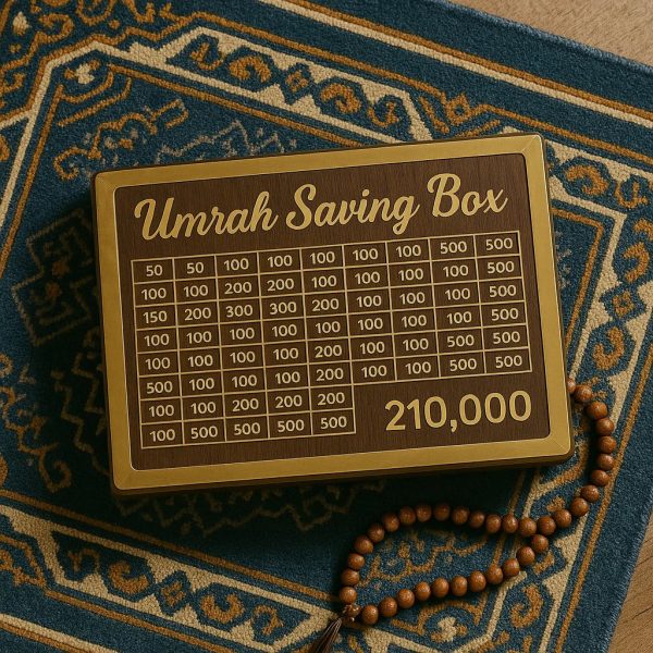 Wooden Saving Box – Umrah Saving Box Main Image